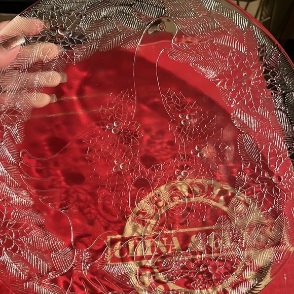 Glass serving dish winter goose - Picture 3 of 5